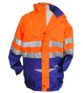  Regenjacke EN 471 leuchtorange/blau <br /> <br /> 