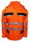  Regenjacke Speer EN 20471 orange/schwarz <br /> <br /> 