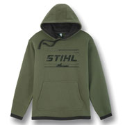  STIHL Fleece Hoodie, grün <br /> <br /> 