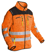  Protos Inuit Herrenjacke neon-orange-melange mit Reflexstreifen <br /> <br /> 