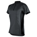  Zipp-Neck Shirt kurzarm grau <br /> <br /> 