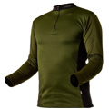  Zipp-Neck Shirt langarm grün <br /> <br /> 