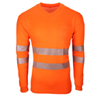  Bamboo EN 20471 T-Shirt, orange, langarm <br /> <br /> 