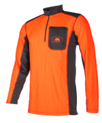  Funktions T-Shirt SIP langarm, leuchtorange / grau <br /> <br /> 